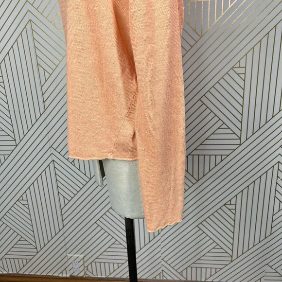 Eileen Fisher Vintage 100% Linen‎ Sweater in Orange Size US Large - Picture 6 of 11